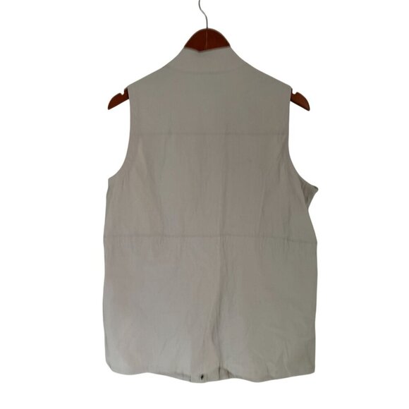 TORRID Happy Camper Stretch Woven Light Weight Active Vest Beige Size Large/12 - Picture 9 of 13